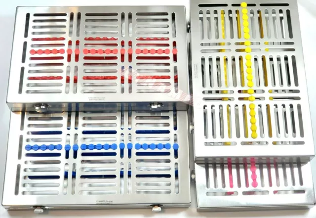 German Dental Sterilization Cassette Tray Box For 20 Instruments Detachable Type