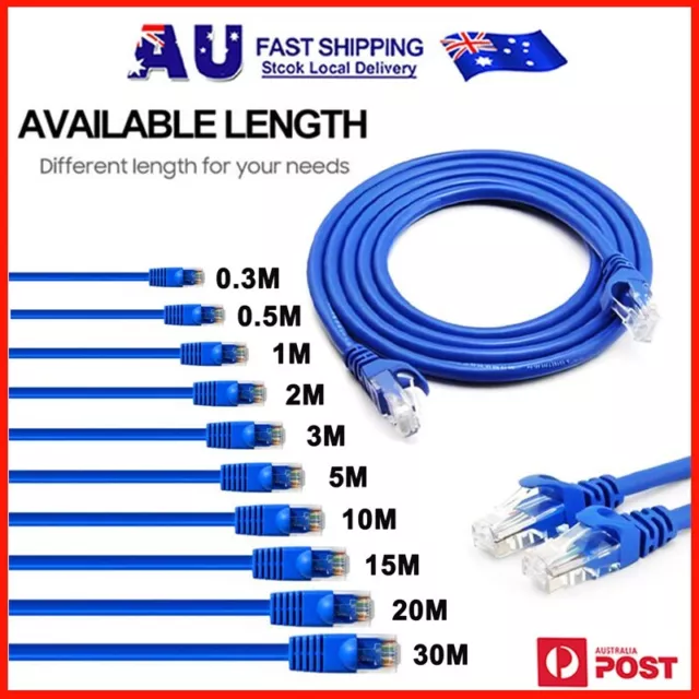 3m 5m 10m 15m 20m 30m Ethernet Network Lan Cable CAT6 1000Mbps high speed