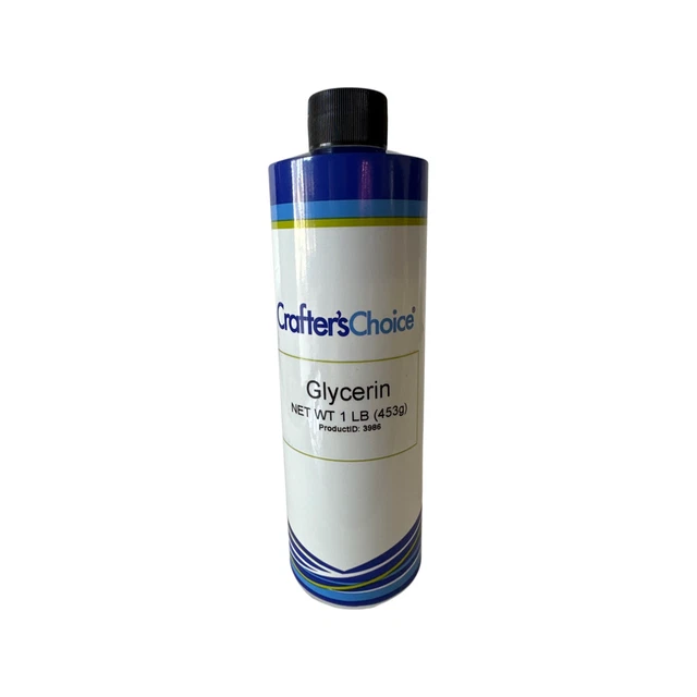 Aceite natural de glicerina - elección de artesanos - aditivo para hacer jabón - 1 lb