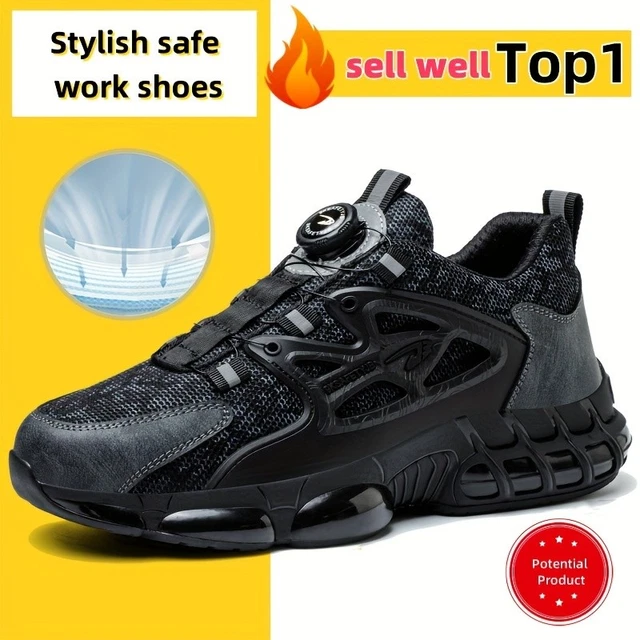 Steel Ceap MENS SAFETY TRAINERS Safety Shoes Steel Toe Cap Trainers Work Shoes ...