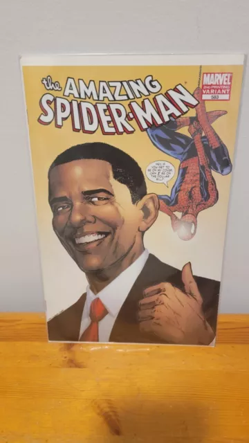 The Amazing Spider-Man #583 2nd Printing Variant Barack Obama Cover
