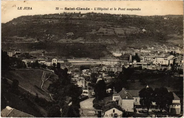 CPA Saint Claude Hopital et le Pont suspendu (1265533)