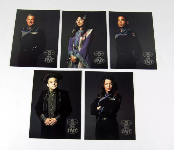 Lot of (10) 1997 Turner Babylon 5 TNT 5 x 7 Postcard Promo Set (5) Nm/Mt 2