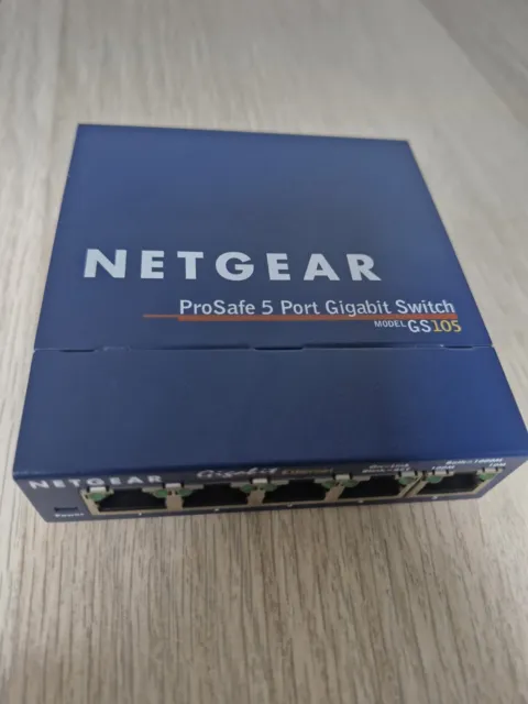 NETGEAR Business Switch 5 Port Gigabit Ethernet GS105 neuf 1000 Mbps