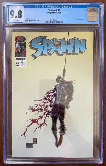 SPAWN #30 CGC 9.8 MINT! ICONIC McFARLANE COVER, KLU KLUX KLAN STORY, IMAGE 1995