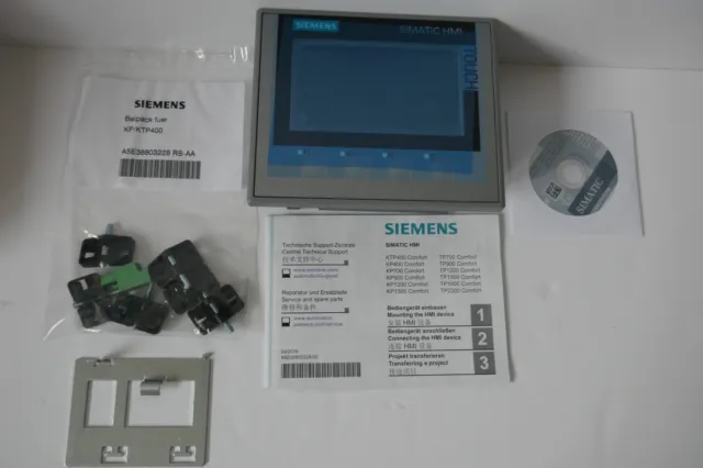 Siemens KTP400 Comfort Panel Simatic HMI 6AV2 124-2DC01-0AX0 Neuf