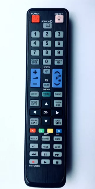 New Tv Remote Control Replacement Bn59-01039A For Samsung Le46C675M1Sxxe