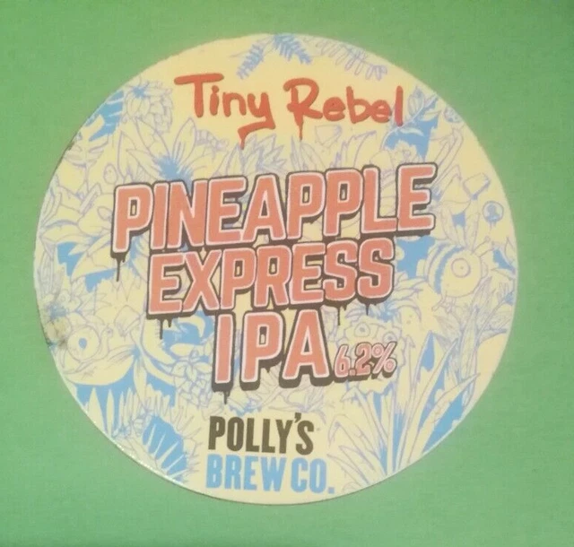CRAFT BEER KEG font pump badge TINY REBEL brewery PINEAPPLE EXPRESS ale Wales £1.50 PicClick UK