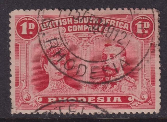 Rhodesia British South Africa Company  1910 1913 King George V Mary SG123 Used