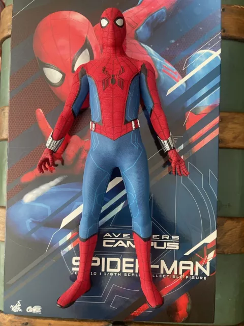Spider-Man Hot Toys Disney D23 Exclusive W/Churro Avengers Campus 1/6 Scale