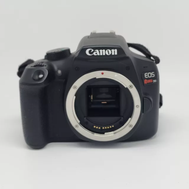 Canon EOS Rebel T6 18 MP Digital SLR DSLR Camera 6,208 Shutter Count Body Only