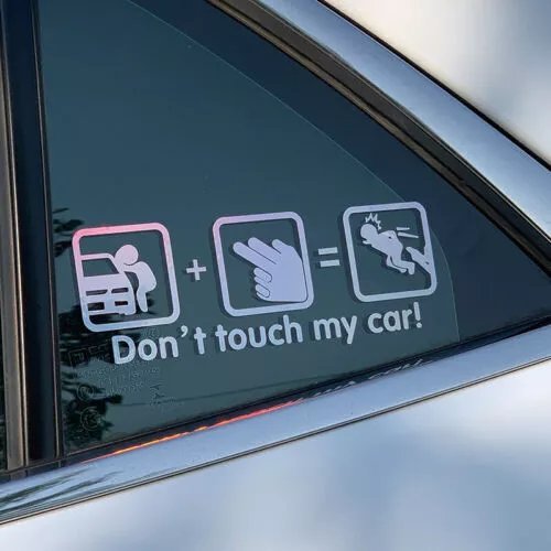 Dont Touch Decal Bumper Window Car Sticker Vinyl Decal Warning Mark Stickers