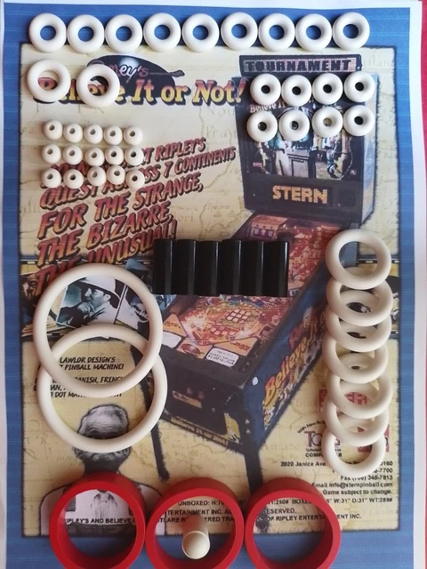 Kit élastiques Caoutchouc Pour Flipper Stern Meteor - Pinball Rubber Set - Neuf
