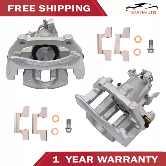 2X Rear Brake Calipers w/ Bracket For 2005-2014 Ford Mustang 3.7L 4.0L 4.6L New