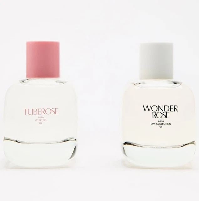 ZARA TUBEROSE+WONDER ROSE x 90ml EDT DUO PERFUME SET~Sparkling