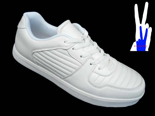 scarpe uomo da ginnastica snakers unisex sportive BIANCO 45 44 43 42 41 40