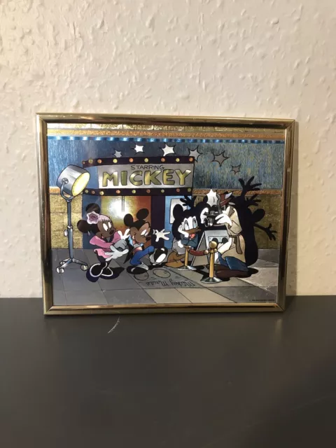 Vintage Walt Disney Mickey Dufex Foil Art Print 1990