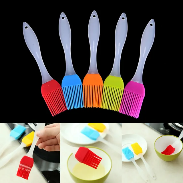 Silicone Baking Bakeware Bread Cook Pastry Oil Cream  Tools Basting Brush BD..b