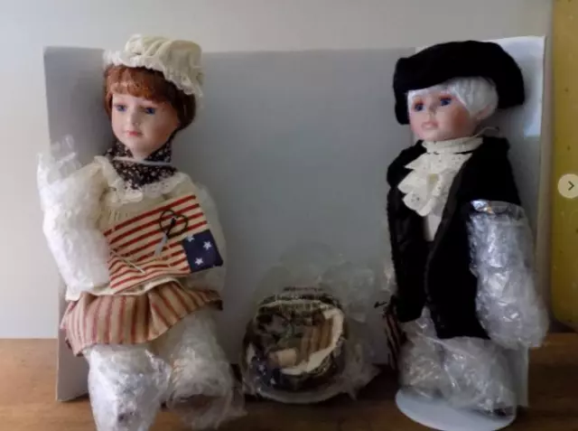 Heritage Signature Collection ~ Porcelain Dolls ~ Ben  & Betsy ~ NIB ~ *Read