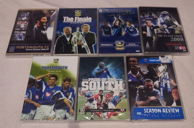 Portsmouth FC RARE BRAND NEW SEALED 7 DVD BUNDLE SEASON REVIEW FA CUP FINAL R0