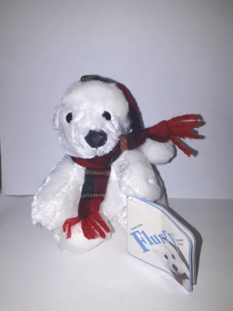 2002 Sears Plush Charity Bear FLURRY Polar Bear Christmas with tag