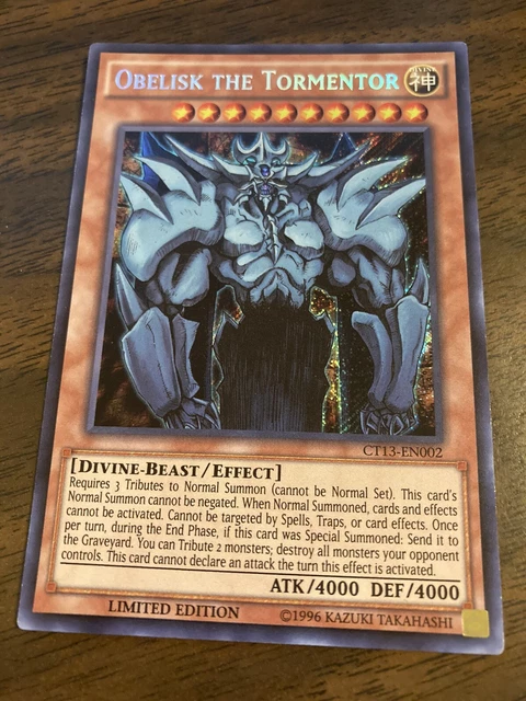 Yugioh! Obelisk The Tormentor **Secret Rare**