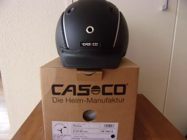 Casco Kinder Reithelm Choice- Schwarz, Gr. S  (52-56cm)