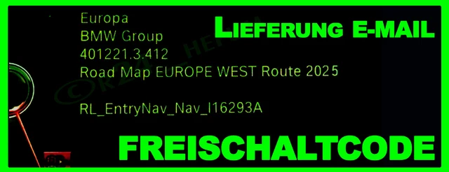 BMW Navi Karten Update Europa Route 2025 Download Inkl. Freischaltcode