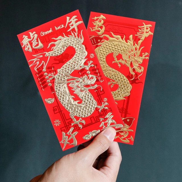 30 Sobres Rojos El Año del Dragón Paquetes Rojos Suerte Dinero Sobres Nuevos