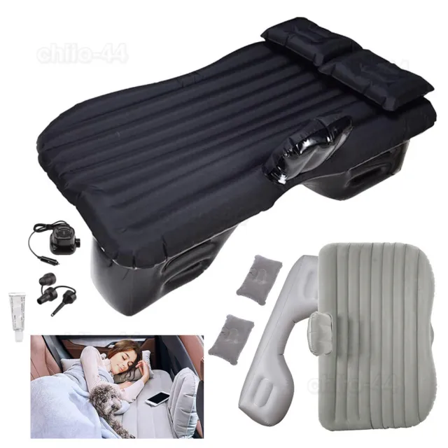 Car Inflatable Travel Mattress Air Bed Back Seat Sleep Rest Mat with Pump&Pillow