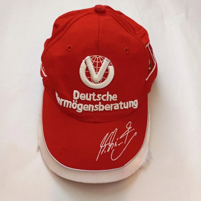 FERRARI Michael Schumacher Formula Cotton Nylon Red Cap Hat
