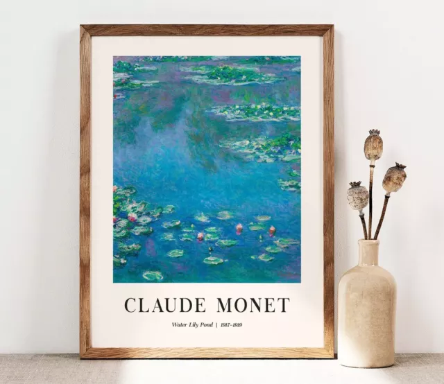 Water Lilies Pond, Claude Monet Poster Premium Quality Choose your Size 2