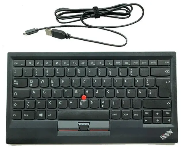 ! Lenovo KT-1255 Thinkpad Wireless Bluetooth DEUTSCH Tastatur/Maus mit UK AUFKLEBERN