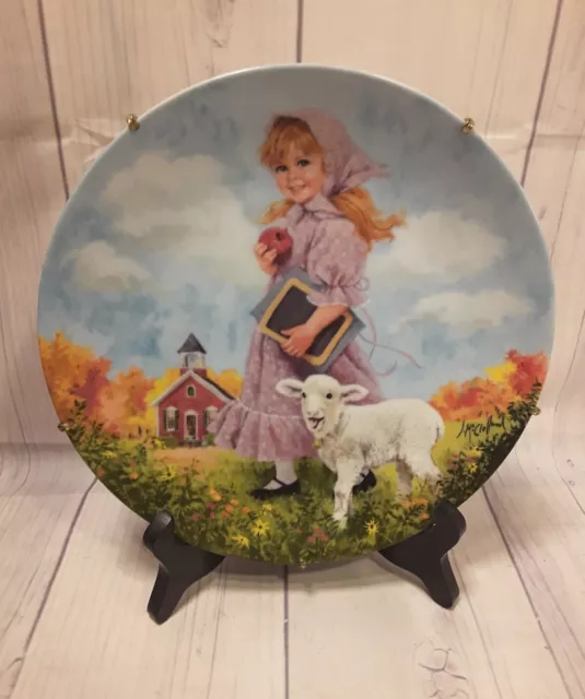 Reco Mother Goose Series Plate "Mary Had a Little Lamb" by John McClelland