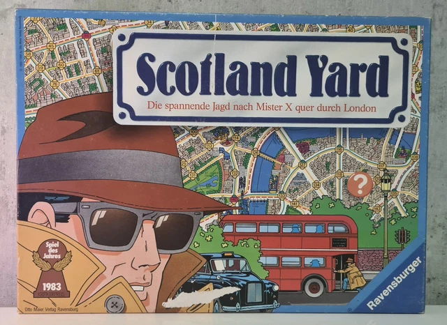Scotland Yard Ravensburger Brettspiel Gesellschaftsspiel 1983