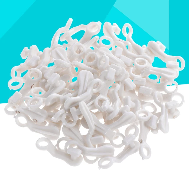 100 Ganci Per Tende Scorrevoli - Set Con Ganci E Alianti Per Doccia E Finestre - Foto 6