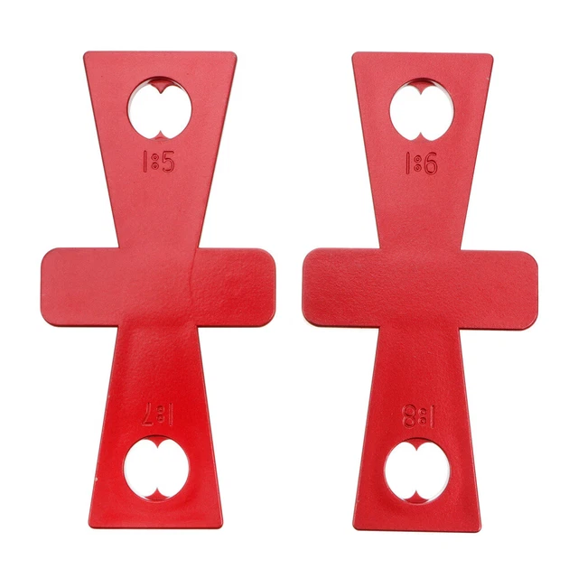 2 Pcs Scribe Dovetail Marker Guide Dovetail Router Guide Red