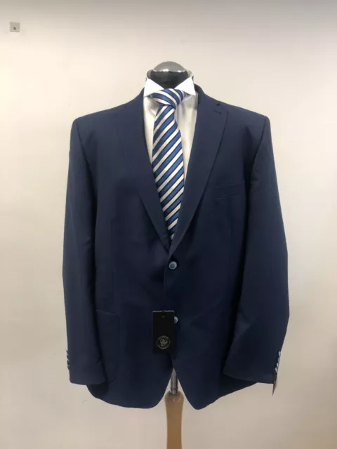 Roy Robson Suit Jacket/Blazer Pure Wool Navy 48L Bnwt