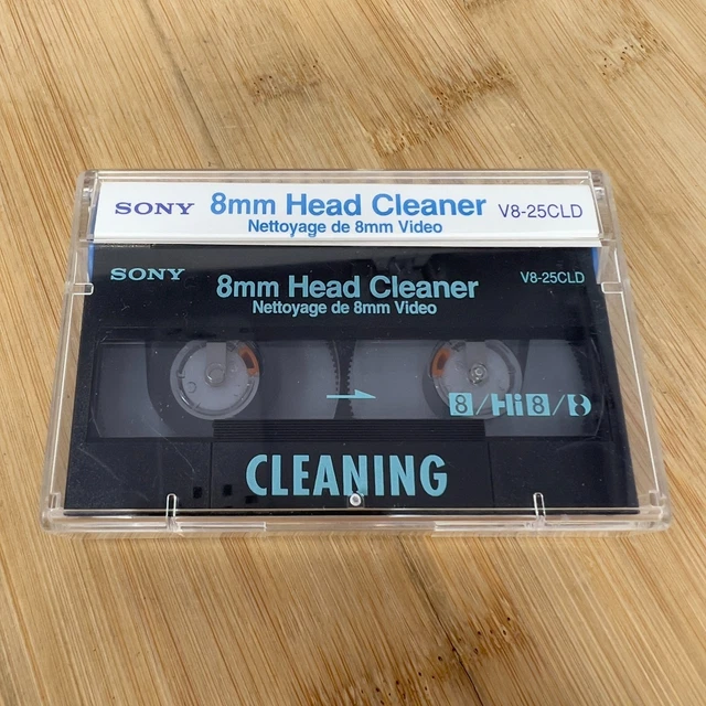 Cassette Nettoyage Sony HI8 8mm V8-25CLD – Scellée – Têtes Vidéo