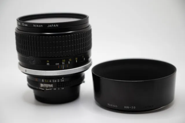 Nikon NIKKOR 85mm f/1.4 Ai-S manual focus telephoto lens