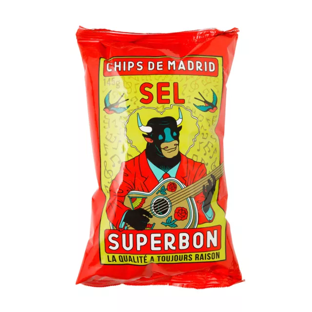 Superbon Chips Sel Chips de Pomme de Terre Avec Sel Croustillant Épicée