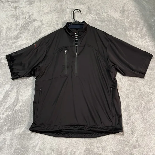 Sun Mountain Rainflex Jacket Men's Medium Black Lightweight Golf 1/4 Zip