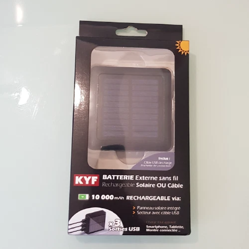 Batterie Externe Miroir Sanho Hyperjuice Pearl 3000 MAh – Or, Avec USB-C Et Lampe LED