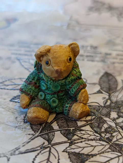 Peter Fagan 1991 TC451 'Binkie' Handpainted ceramic bear (Vintage ornament)