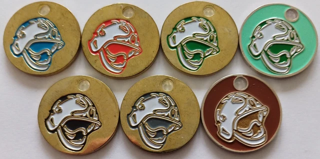 Jeton Supermarché Lot De 3 Jetons Caddie Porte-Clés - Métal - Pour Supermarchés - Alternative Aux Pièces - Diamètre 23 Mm Jeton Métal Chariot