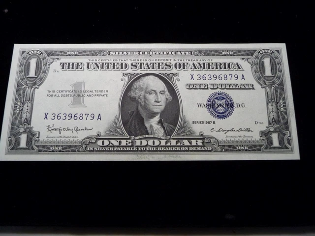 1957B $1 Dollar Bill Silver Certificate Well Centered CU Condition SKU# 30220