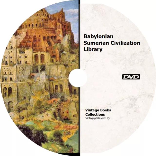 * Babylonian Sumerian Civilization Library 169 Rare Books Dvd Ancient Near East