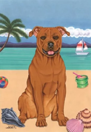Beach House Flag - American Pit Bull Terrier 69096