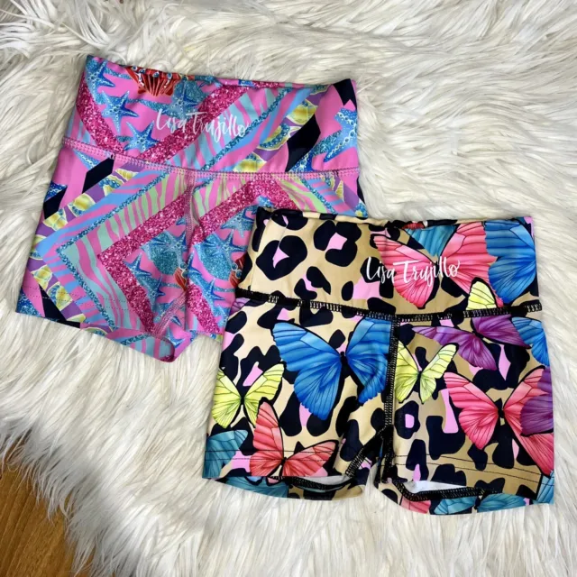 LISA TRUJILLO JNR - Size XS (2-3) girl's activewear shorts (x2)