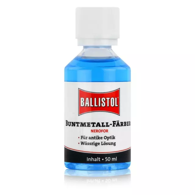 Ballistol Buntmetall-Färber Nerofor 50ml - Für antike Optik (1er Pack)